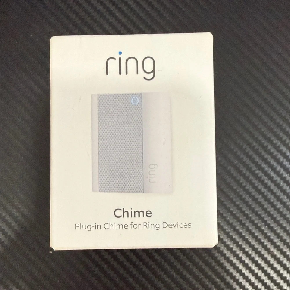 Ring Chime with White and Gray Design - Picture 1 of 2